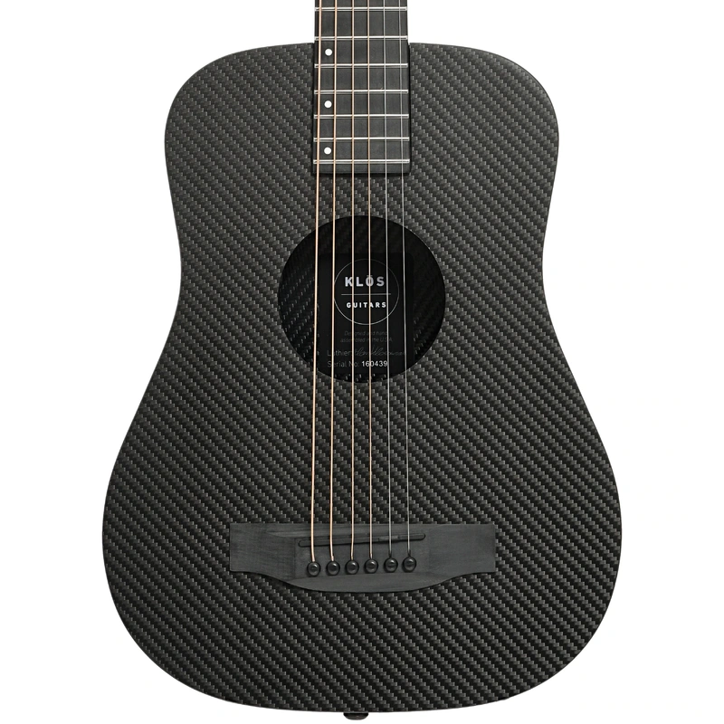 KLOS Guitars Full Carbon Deluxe Acoustic-Electric Travel Guitar