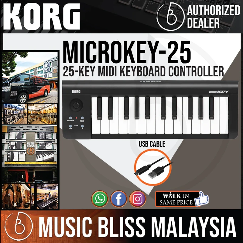 Korg microKEY 25 USB Powered Keyboard