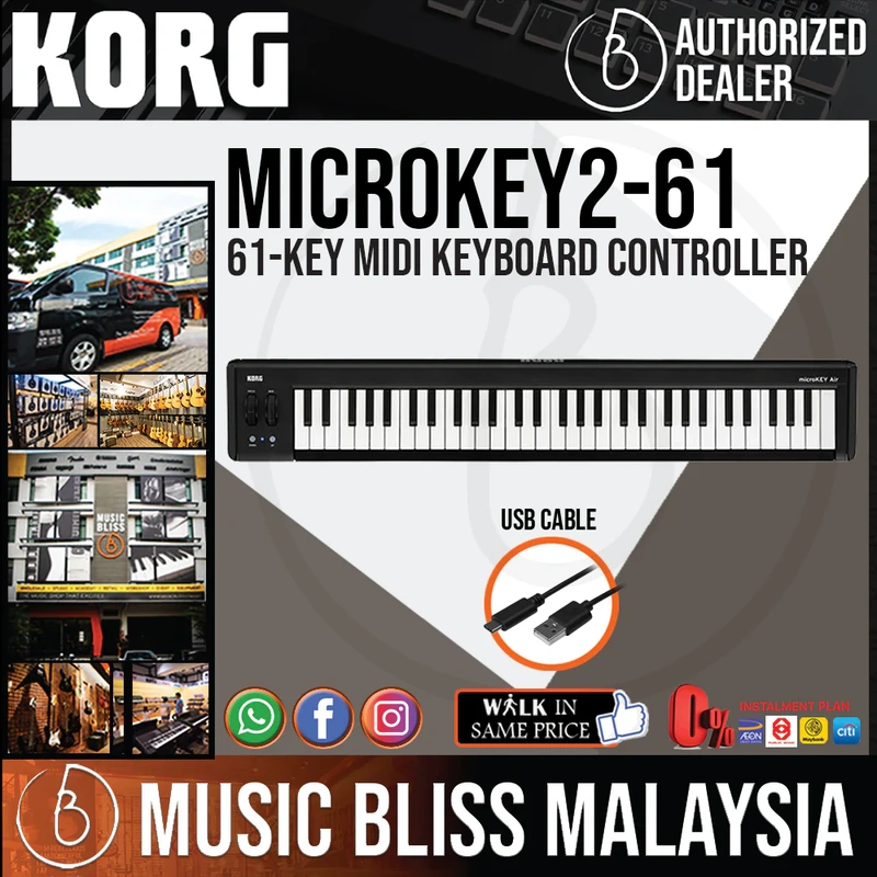 Korg microKEY2 61 Midi Keyboard with 0% Instalment