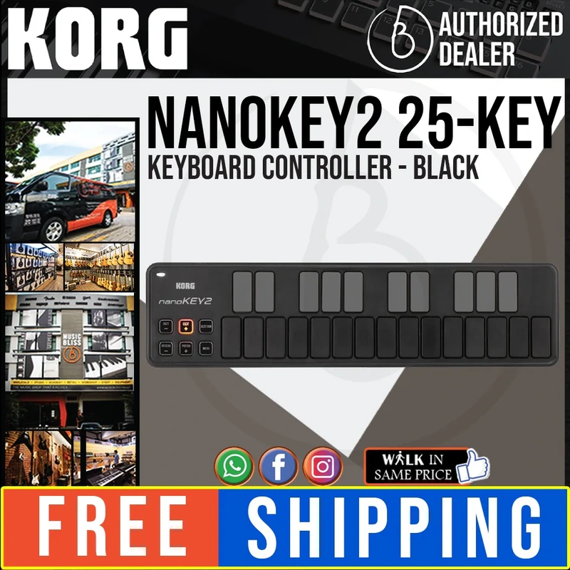 Korg nanoKEY2 25-key Keyboard Controller - Black