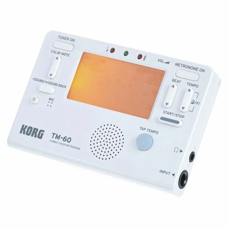 Korg TM-60 Tuner Metronome - White