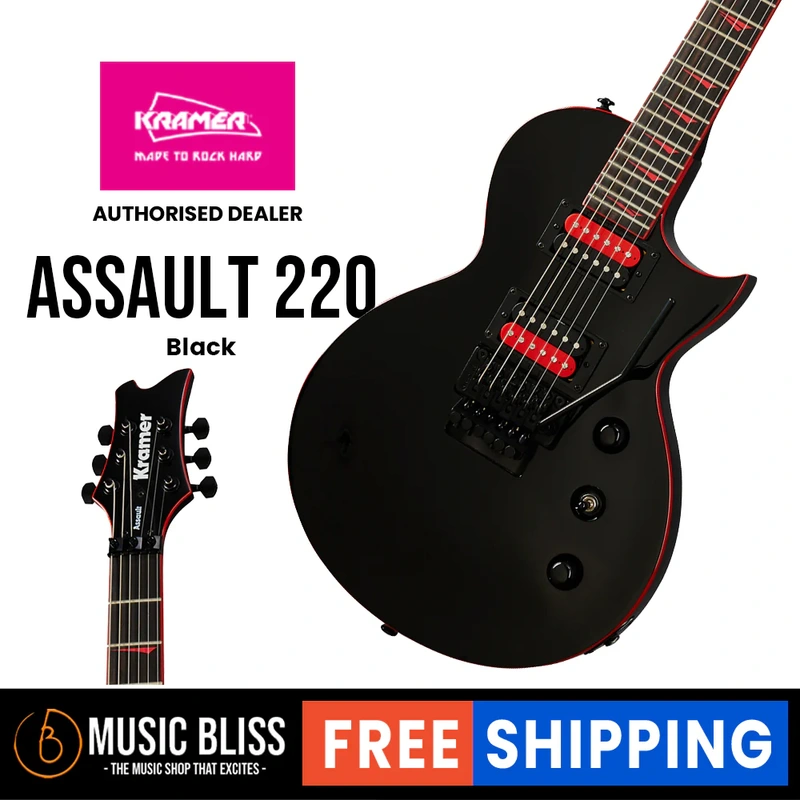 Kramer Assault 220 Electric Guitar - Black