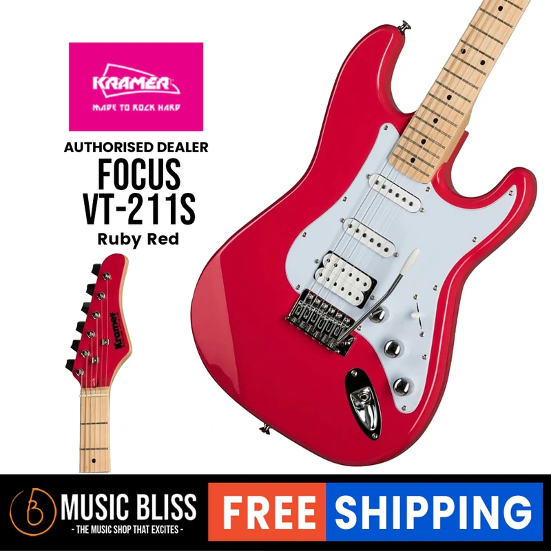 Kramer Focus VT-211S Electric Guitar - Ruby Red