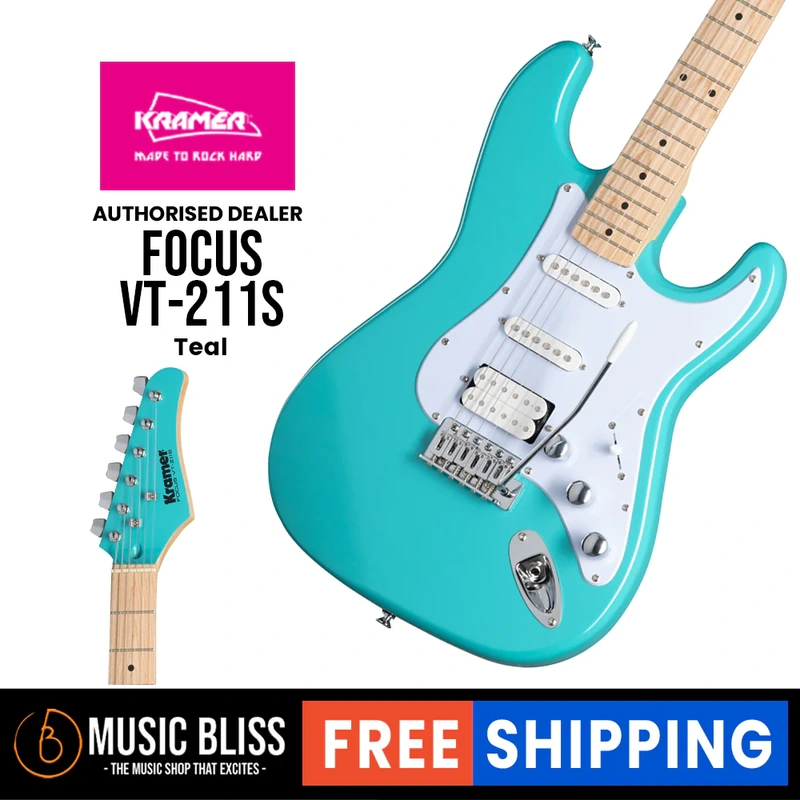 Kramer Focus VT-211S Electric Guitar - Teal
