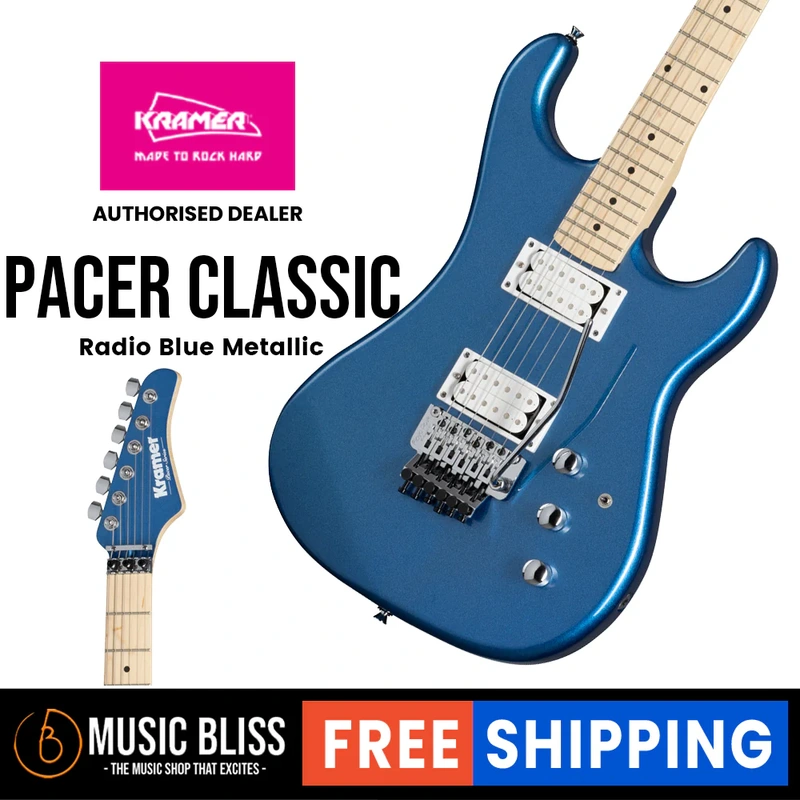 Kramer Pacer Classic Electric Guitar - Radio Blue Metallic