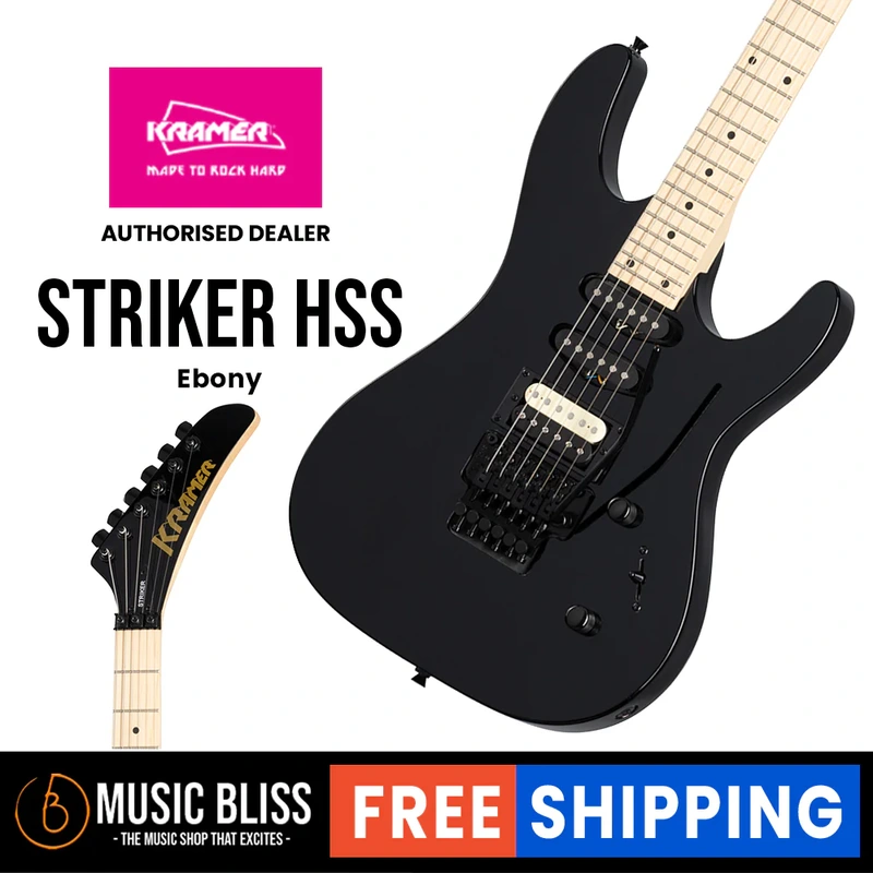 Kramer Striker HSS Electric Guitar - Ebony