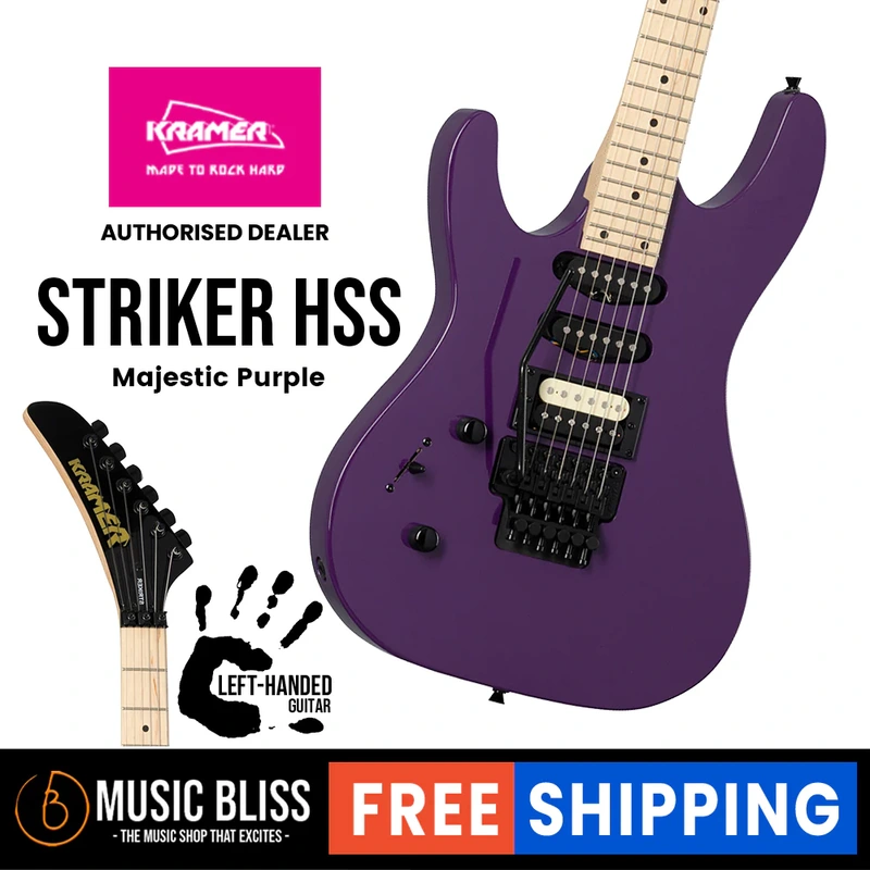 Kramer Striker HSS Left-handed Electric Guitar - Majestic Purple