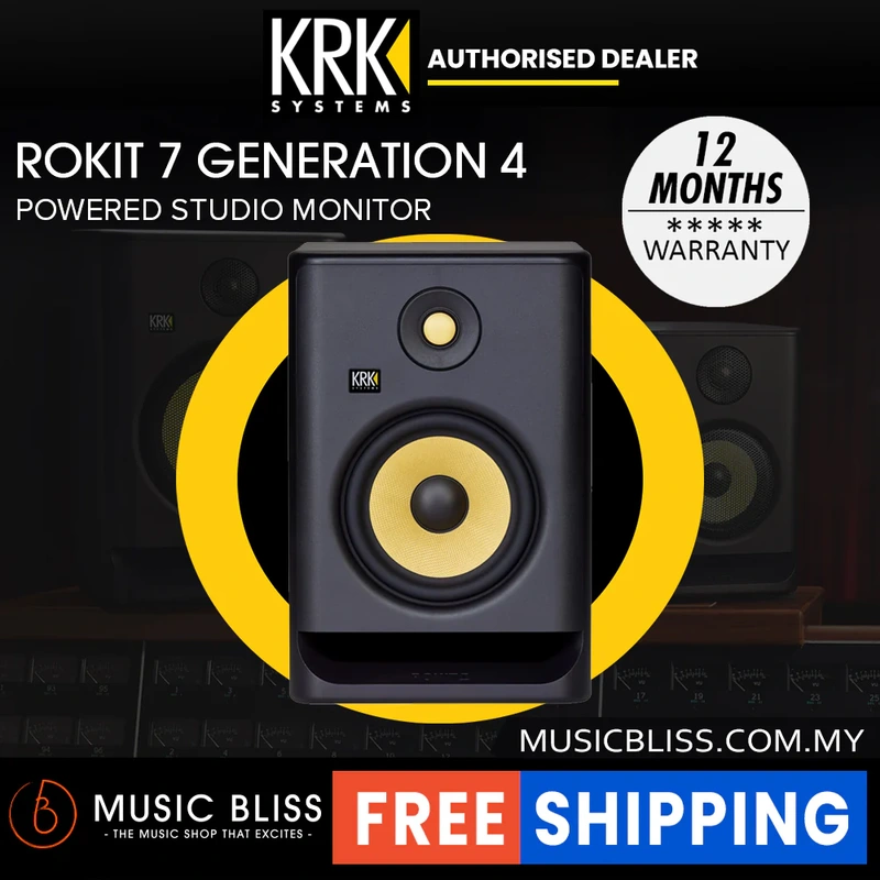 KRK ROKIT 7 G4 7" Powered Studio Monitor - Unit