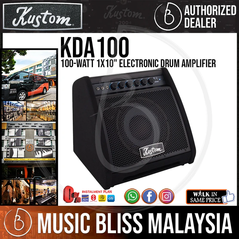 Kustom KDA100 100-watt 1X10" Electronic Drum Amplifier