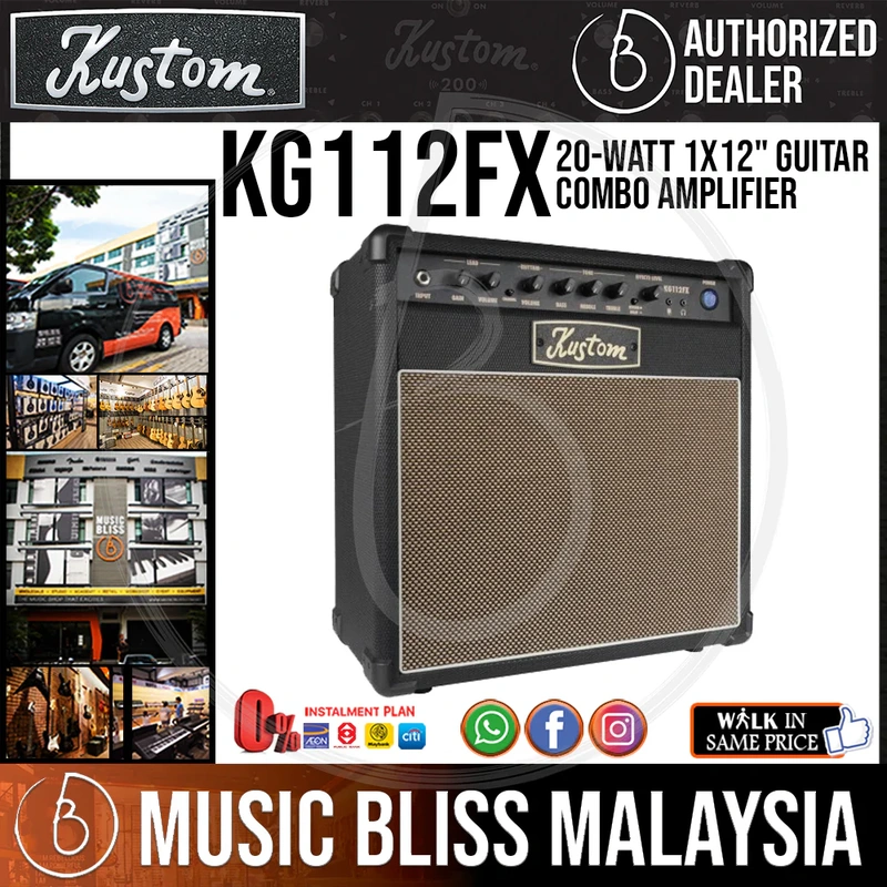 Kustom KG112FX 20-watt 1x12" Guitar Combo Amplifier