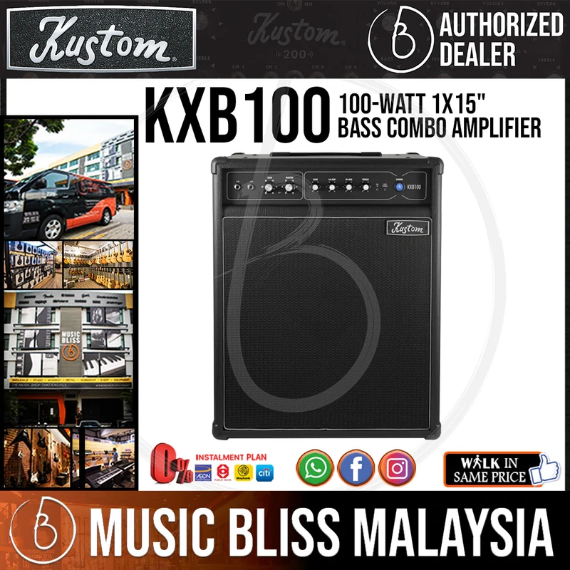 Kustom KXB100 100-watt 1x15" Bass Combo Amplifier
