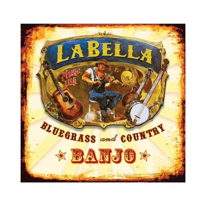 La Bella 720L Loop End Light Gauge 4-String Tenor Banjo Strings