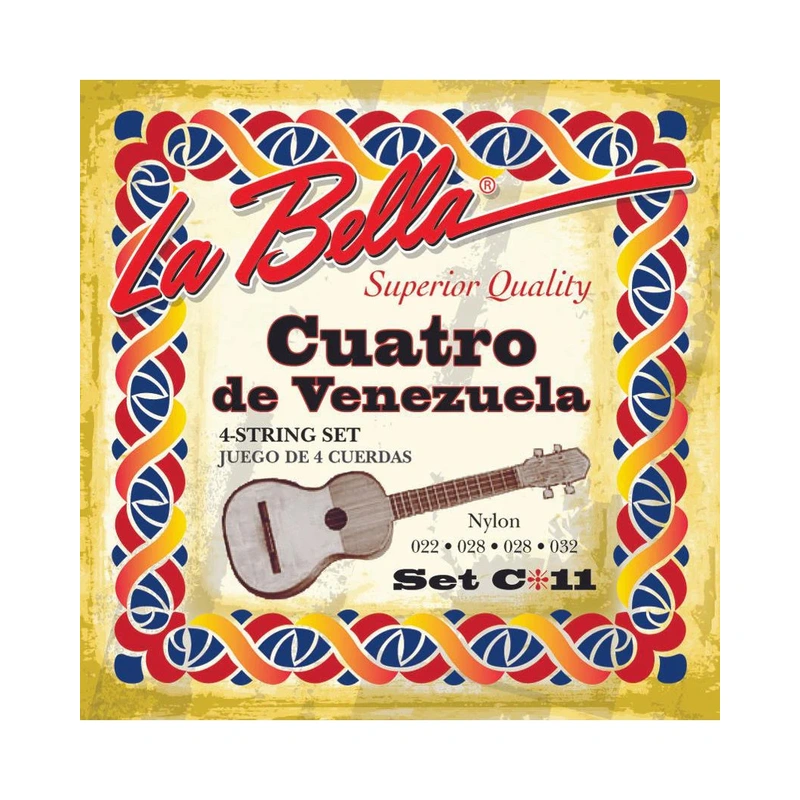 La Bella C11 Nylon 4-String Cuatro de Venezuela Strings