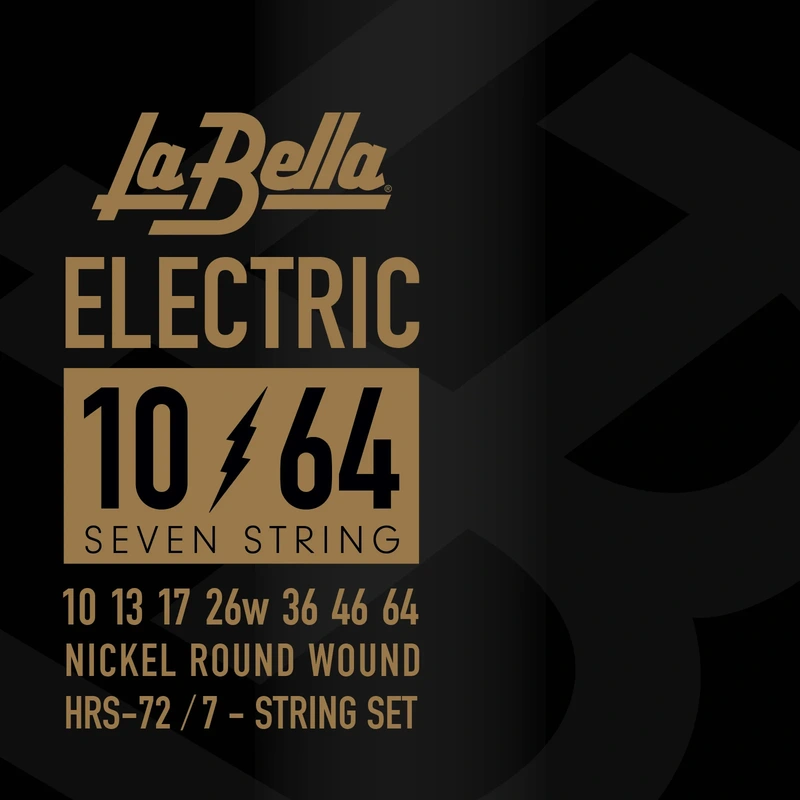 La Bella HRS-72 Nickel Electric Guitar Strings - .010-.064 7-string