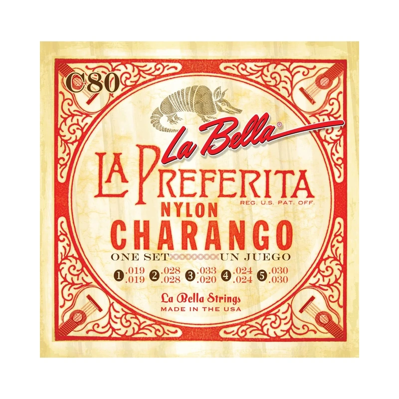 La Bella La Preferita Nylon 10-String Charango Strings