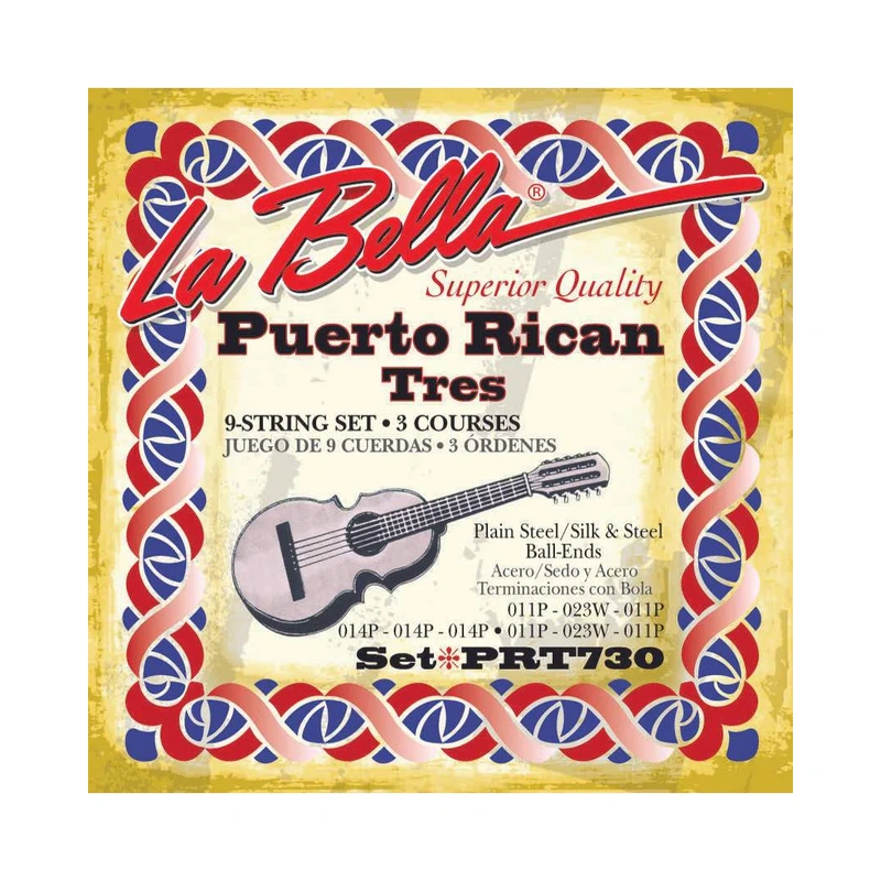 La Bella PRT730 Puerto Rican Tres Strings