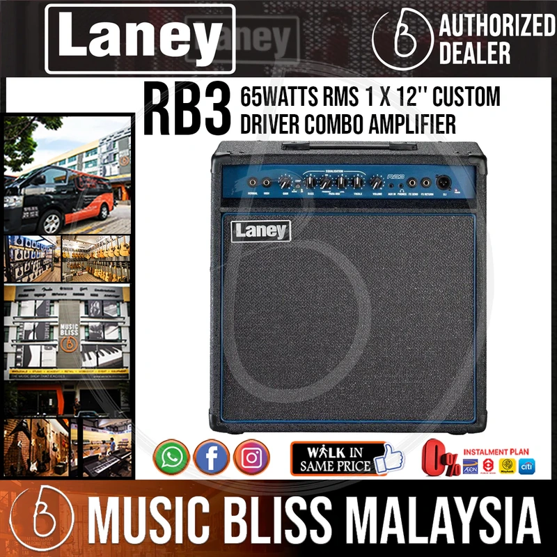 Laney RB3 65-watt RMS 1 x 12'' Custom Driver Combo Amplifier