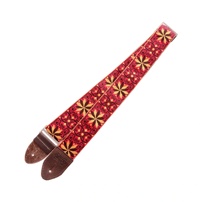 Levy 2" Jacquard Weave Guitar Strap with Hootenanny Design