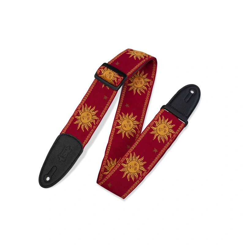 Levy's PRINT SERIES Guitar Strap  MPJG-SUN-RED