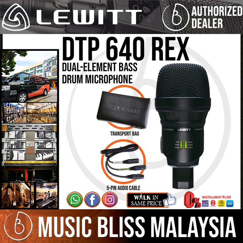 Lewitt DTP 640 REX Dual-Element Bass Drum Microphone