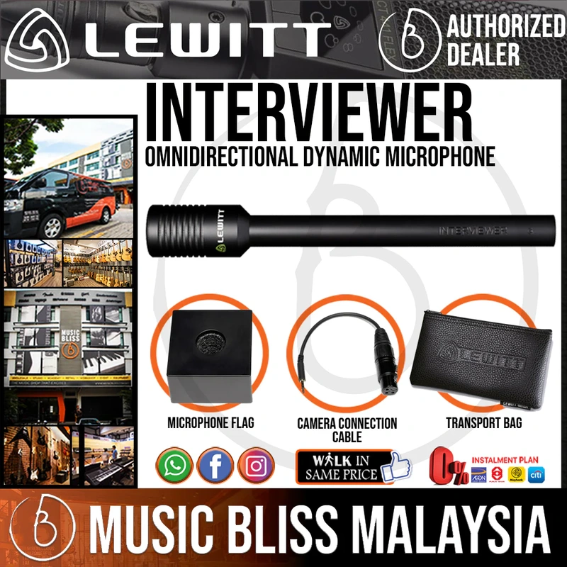 Lewitt Interviewer Omnidirectional Dynamic Microphone