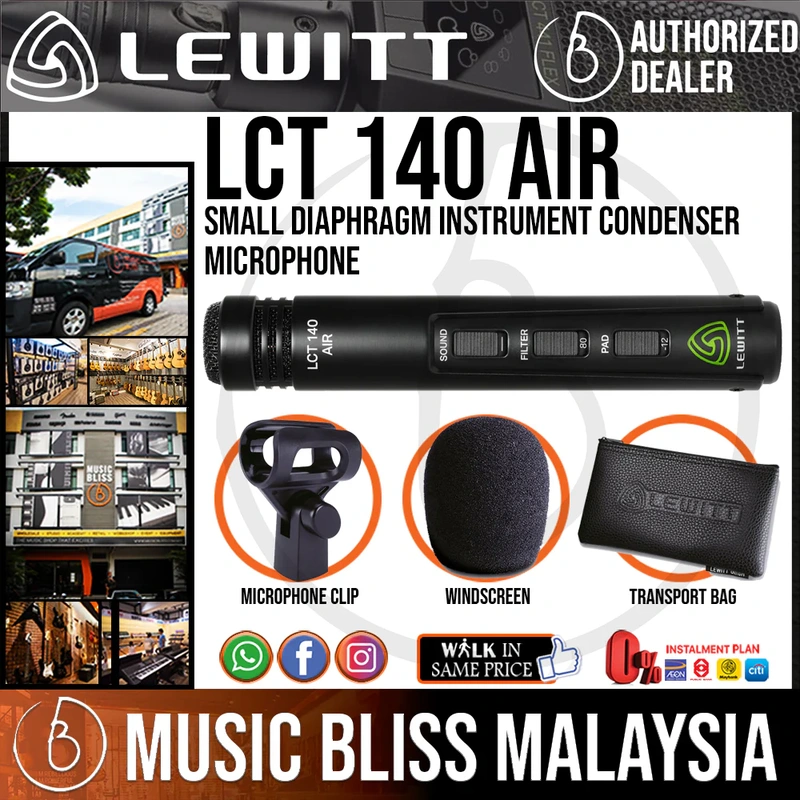 Lewitt LCT 140 AIR Small Diaphragm Instrument Condenser Microphone