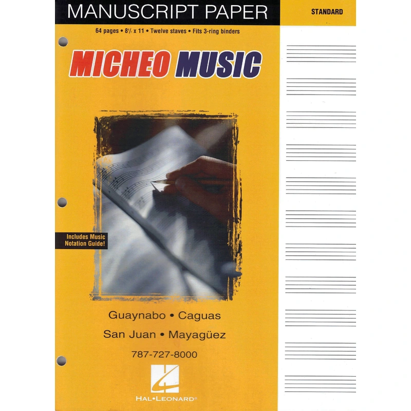 Libreta de Pentagrama Micheo Music