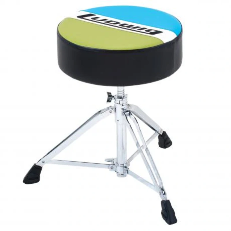 Ludwig Atlas Classic Round Drum Throne - Blue/Olive