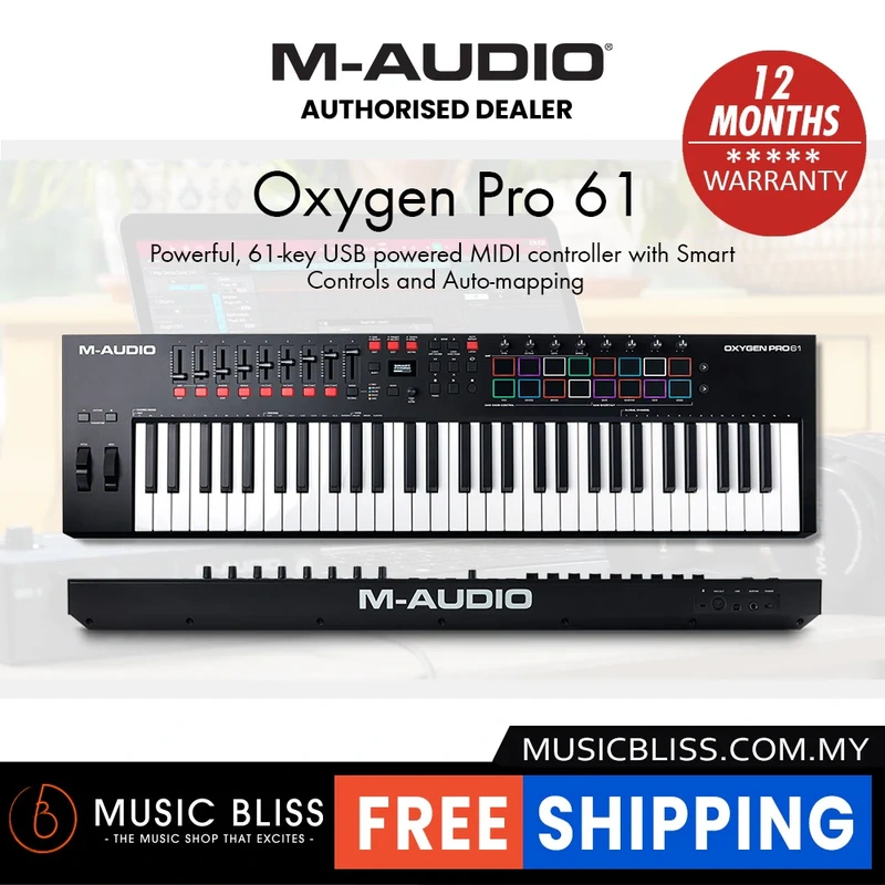 M-Audio Oxygen Pro 61 61-key MIDI Controller Keyboard