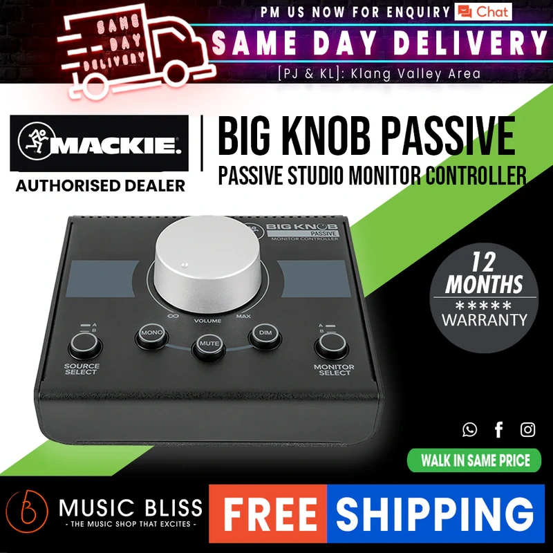 Mackie Big Knob Passive 2x2 Studio Monitor Controller