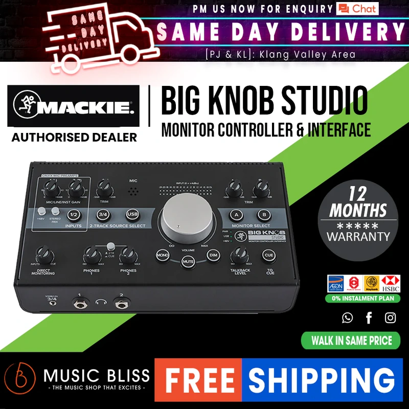 Mackie Big Knob Studio 3x2 Studio Monitor Controller