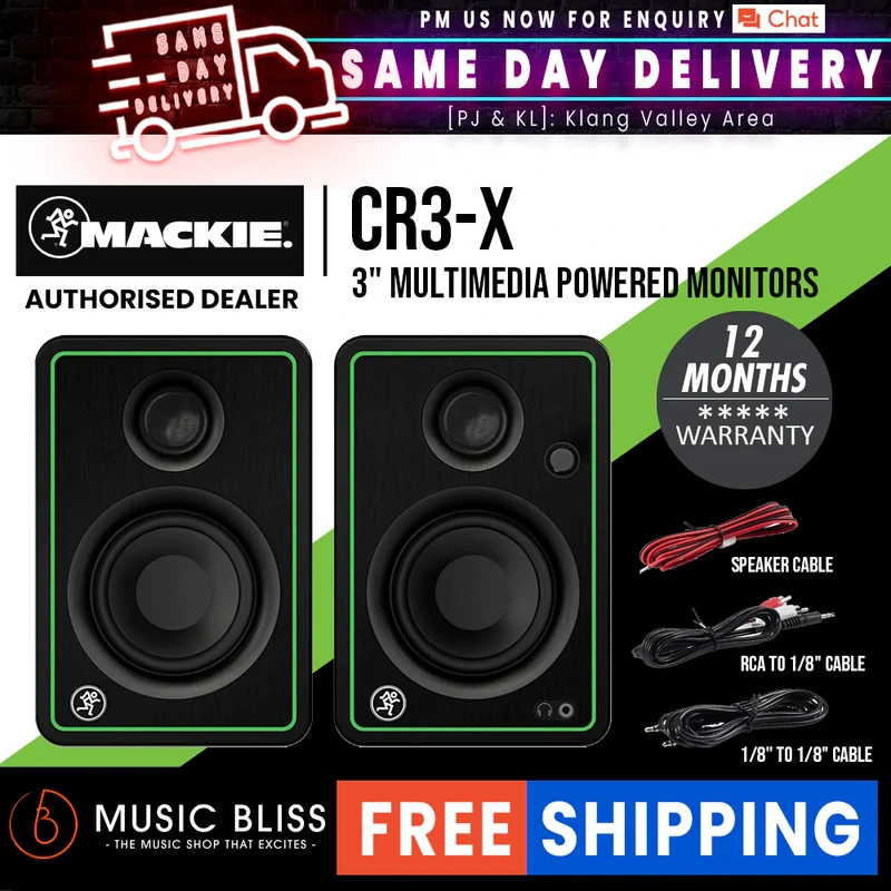 Mackie CR3-X 3" Multimedia Monitors - Pair
