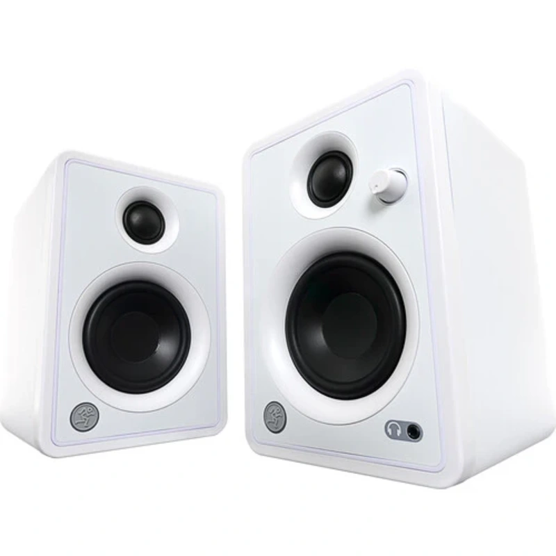 Mackie CR3-XBT Creative Reference Series 3" Multimedia Monitors with Bluetooth (Pair, Limited-Edition White )