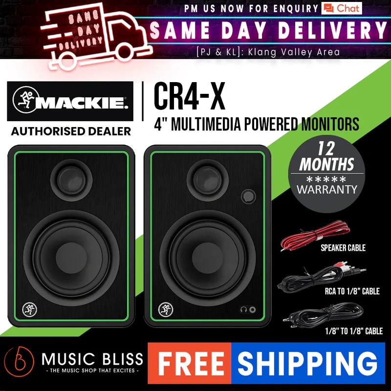 Mackie CR4-X 4" Multimedia Monitors - Pair