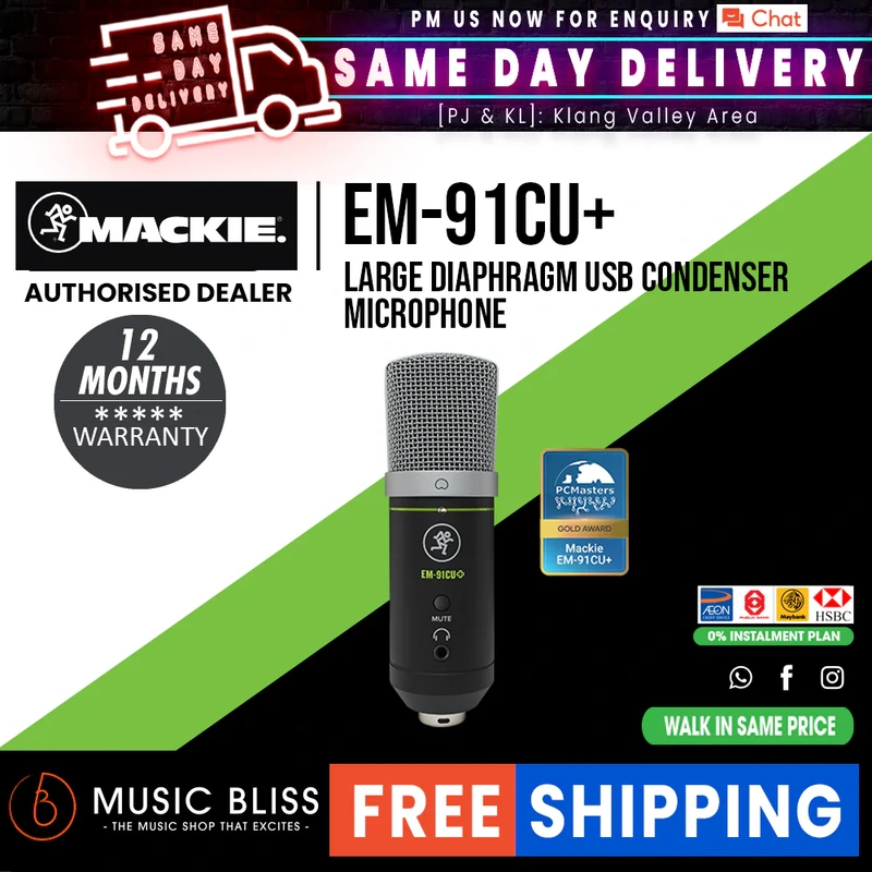 Mackie EM-91CU+ USB Condenser Microphone
