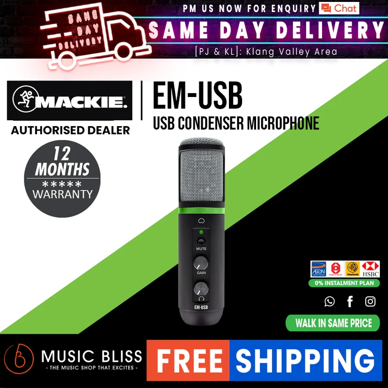 Mackie EM-USB USB Condenser Microphone