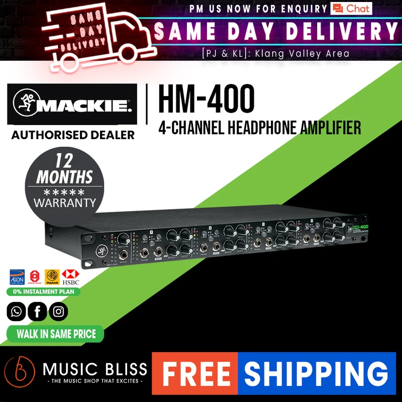 Mackie HM-400 4-Channel Headphone Amplifier