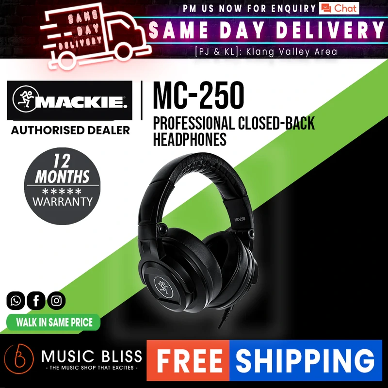 Mackie MC-250 Professional Closed-Back Headphones