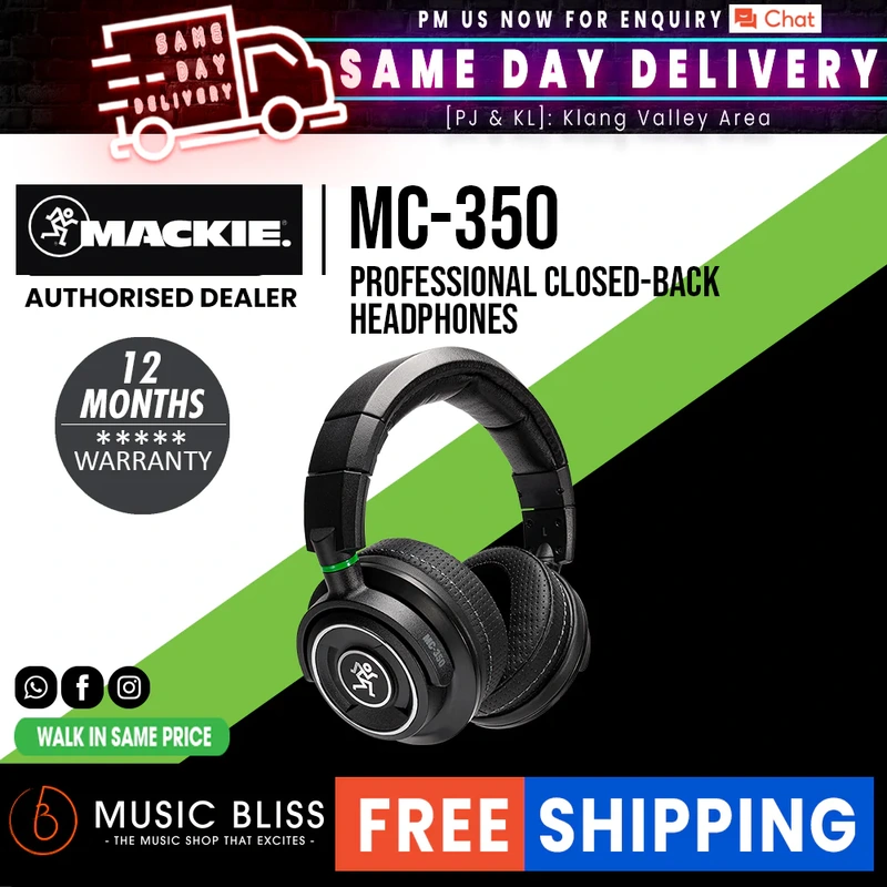 Mackie MC-350 Professional Closed-back Headphones