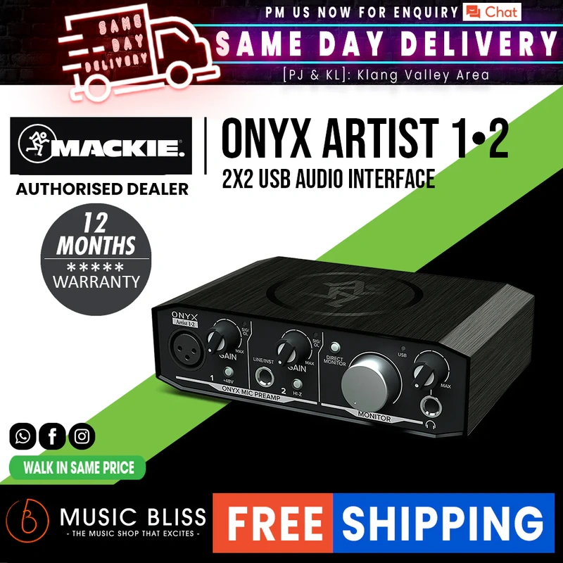 Mackie Onyx Artist 1-2 USB Audio Interface