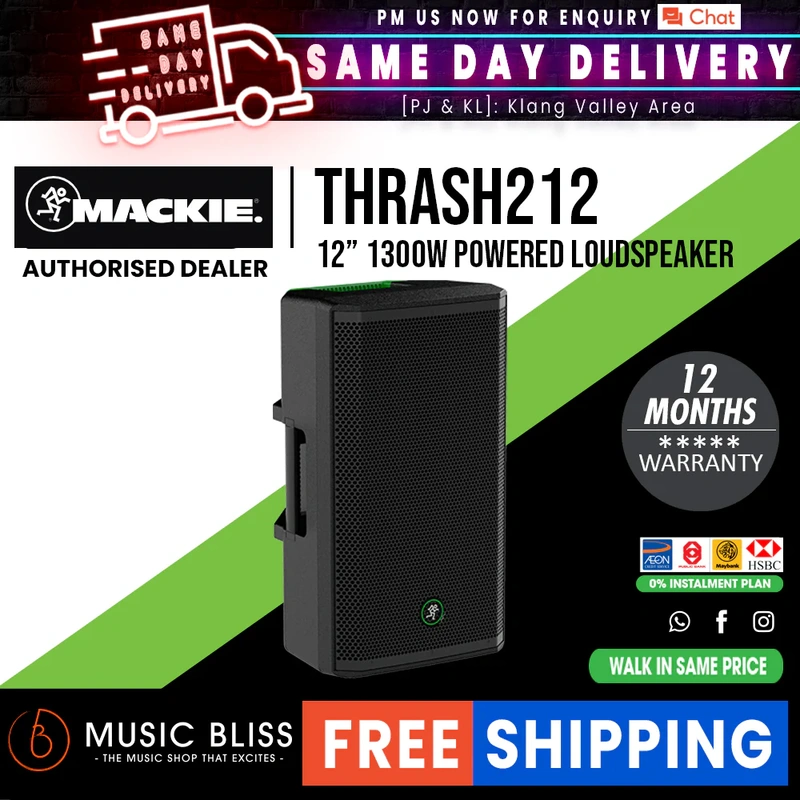Mackie Thrash212 1300-watt 12" Powered Loudspeaker