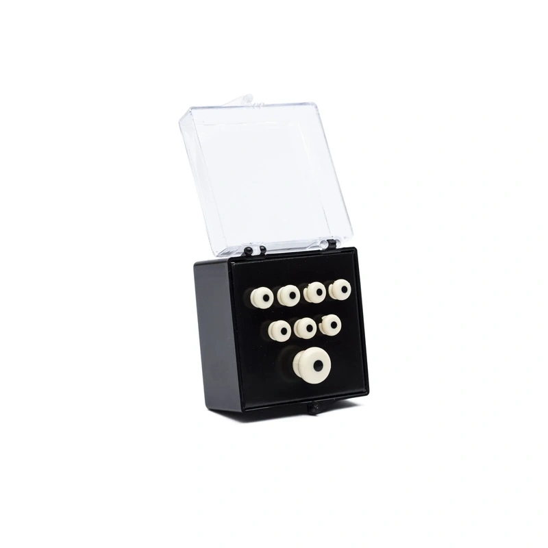 Martin Bridge Pin Set, White with Black Dot