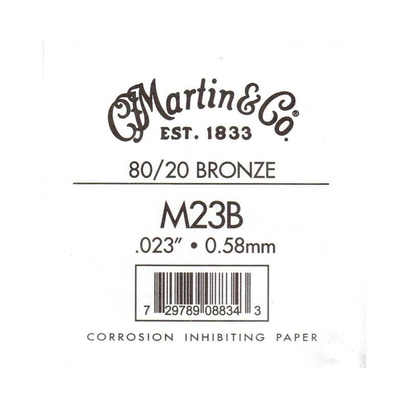 Martin Bronze Wound Ball End Single String .023