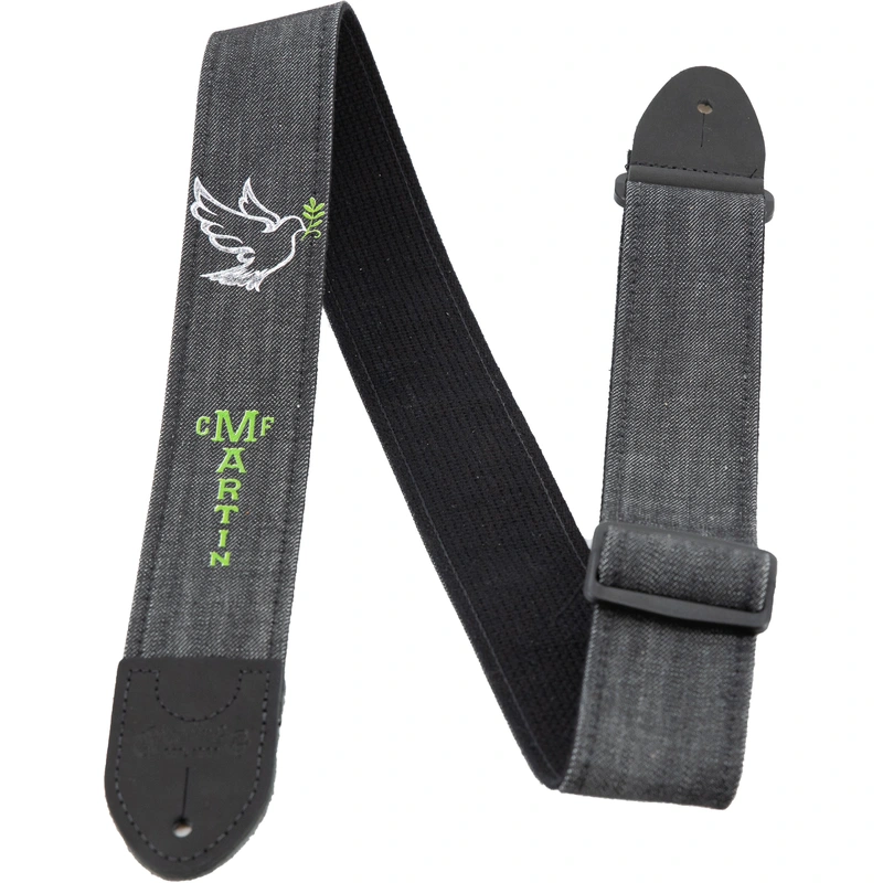 Martin Guitar Strap - Peace Dove - Cotton Denim - 18A0107