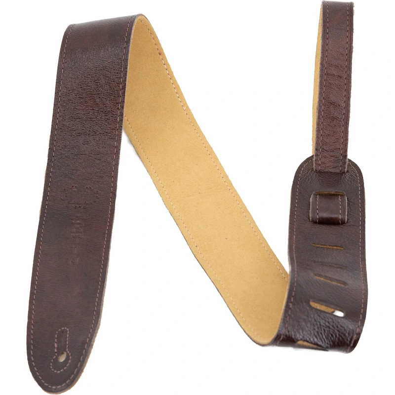 Martin Guitars 18A0100 Soft Leather Guitar Bass Strap, 2'' Width, 36.5'' - 49'' Length