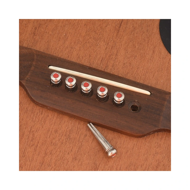 Martin LUXE Liquidmetal Red Dot Bridge Pin Set - Chrome