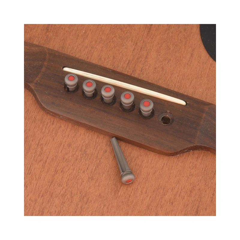 Martin LUXE Liquidmetal Red Dot Bridge Pin Set - Dark Grey