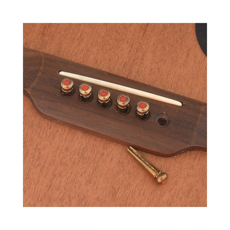 Martin LUXE Liquidmetal Red Dot Bridge Pin Set - Gold