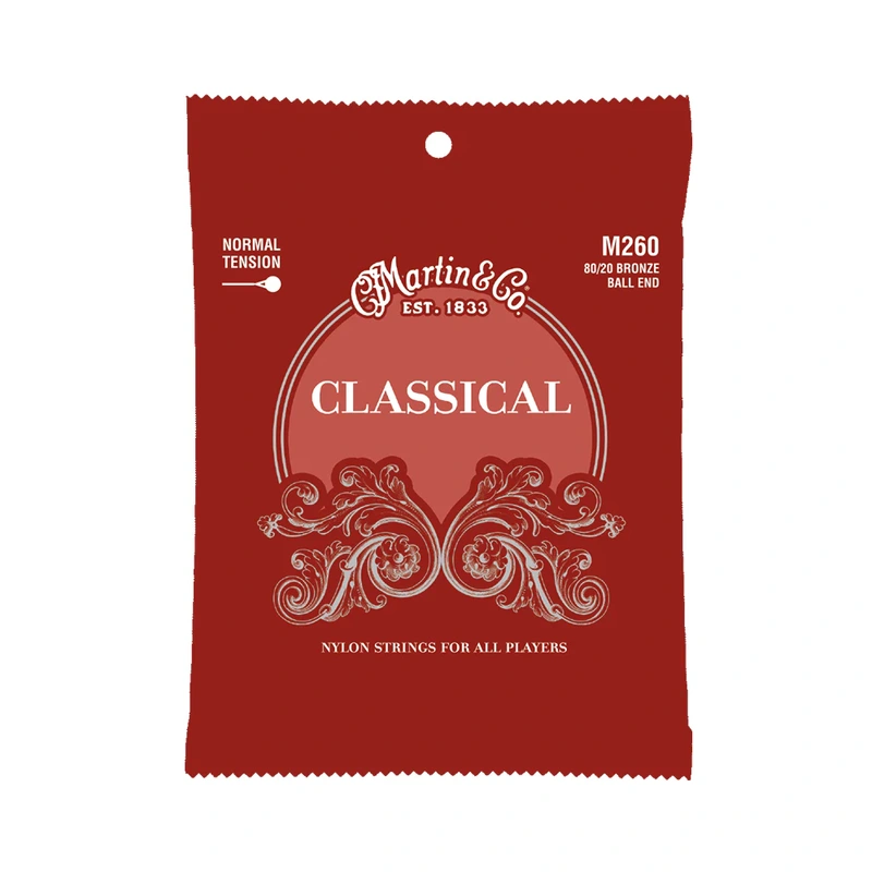 Martin M260 Regular Tension Classical Guitar, Ball End Set