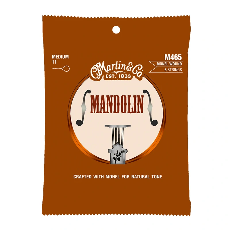 Martin M465 Monel Medium Mandolin Set